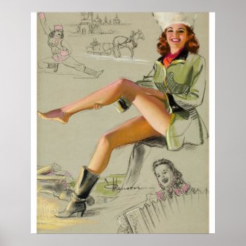 Russia Pin Up Art Poster by Pin_Up_Art at Zazzle