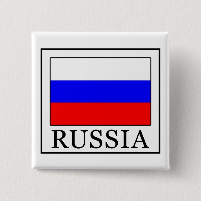 Russia Pinback Button (Front)