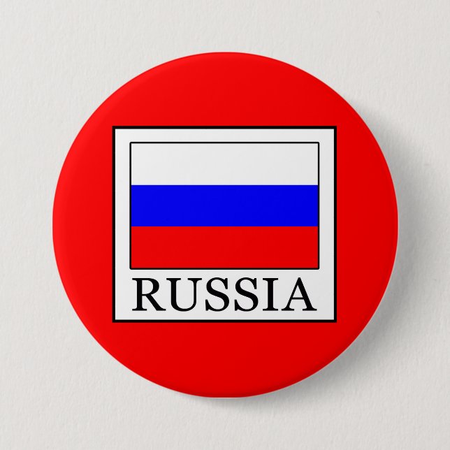 Russia Pinback Button (Front)