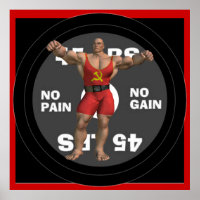 Russia Powerlifter Poster