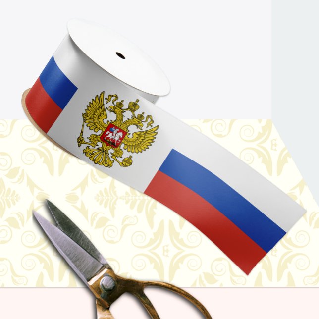 Russia Ribbon, Emblem, patriotic, Russian Flag Satin Ribbon (Creator Uploaded)