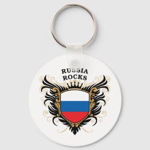 Russia Rocks Keychain