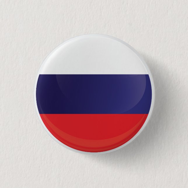 Russia  Round Icon Flag Button (Front)