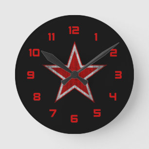 Russia roundel round clock