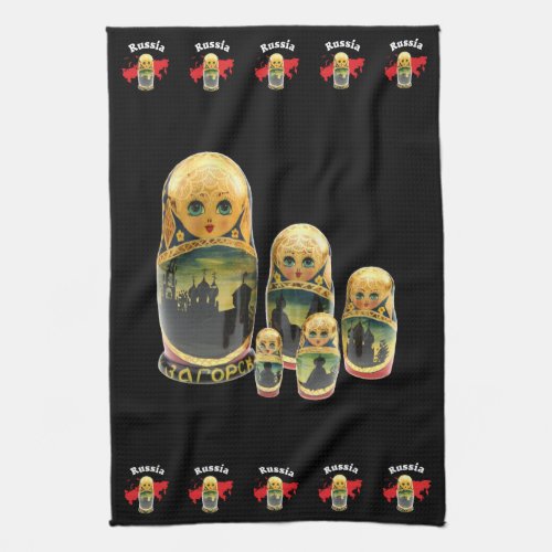 Russia _ Russia Babuschka Dishcloths Kitchen Towel