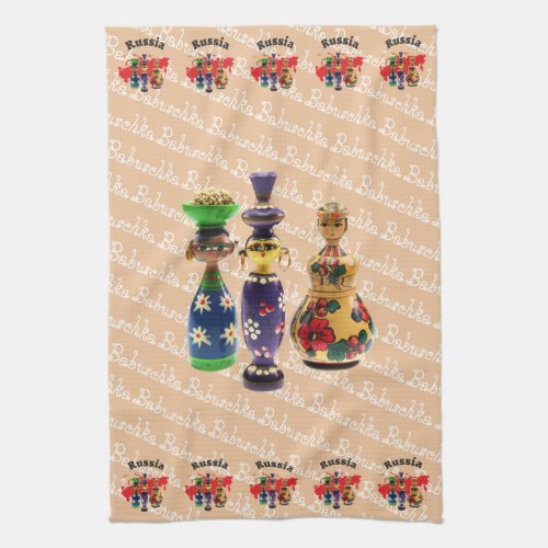 Russia _ Russia Babuschka Dishcloths Towel