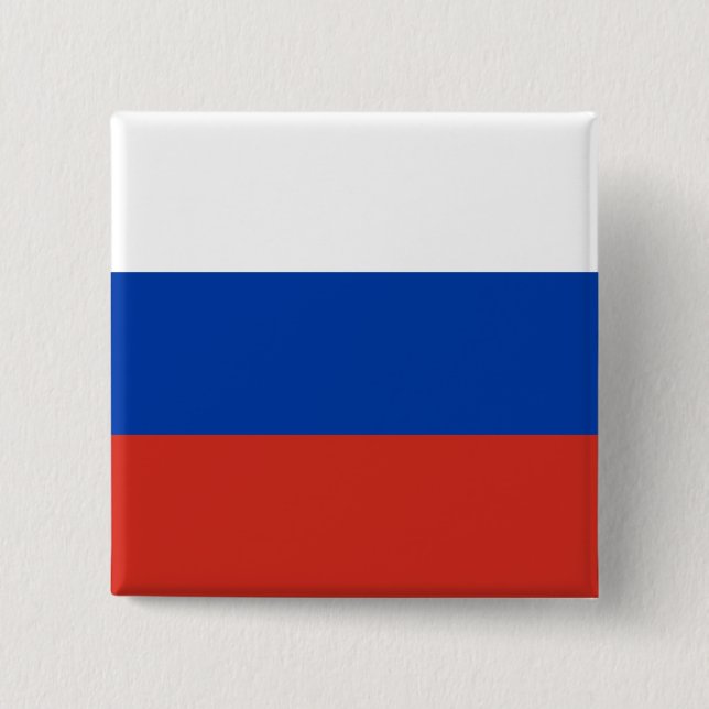 Russia (Russian) Flag Button (Front)