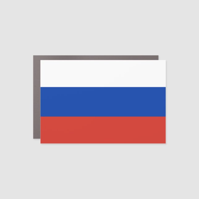 Russia (Russian) Flag Car Magnet (Front)