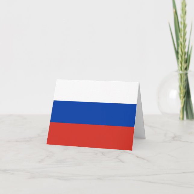 Russia (Russian) Flag Card (Front)