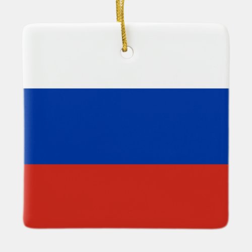 Russia Russian Flag  Ceramic Ornament