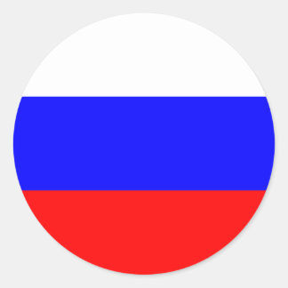 Russia – Russian Flag Classic Round Sticker