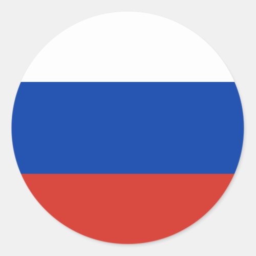 Russia Russian Flag Classic Round Sticker