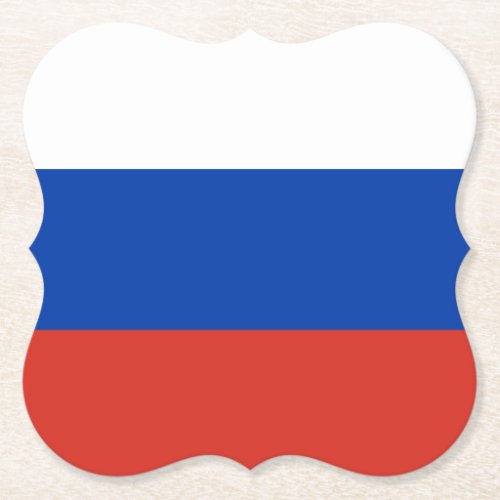 Russia Russian Flag Paper Coaster