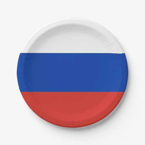 Russia Russian Flag Paper Plates