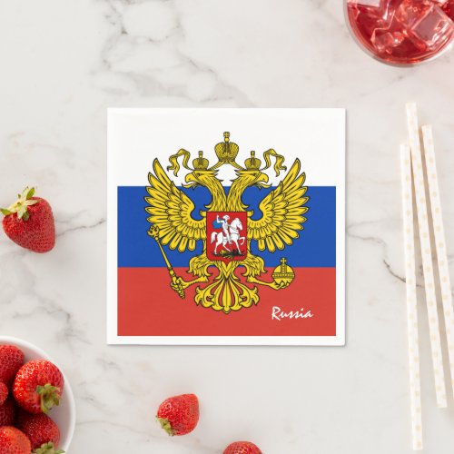 Russia  Russian flag party fashion sport fans Na Napkins