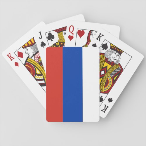 Russia Russian Flag Playing Cards