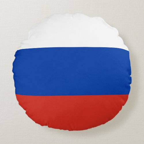 Russia Russian Flag Round Pillow