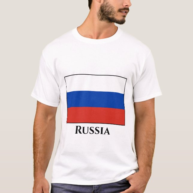 Russia (Russian) Flag T-Shirt (Front)