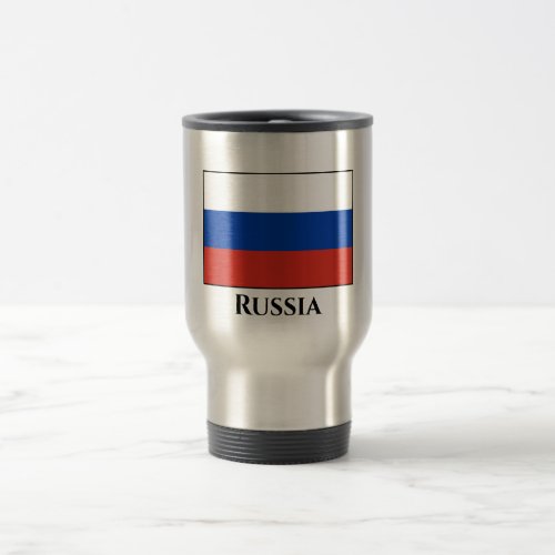 Russia Russian Flag Travel Mug