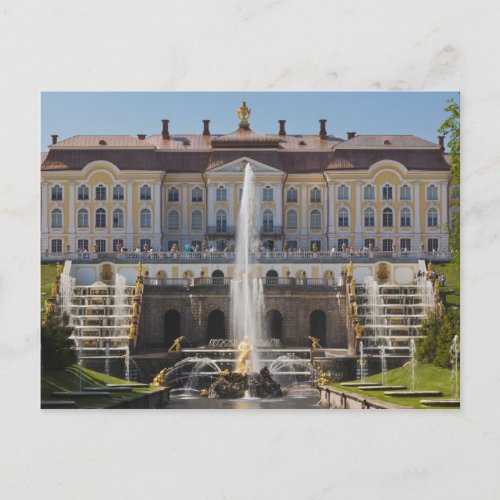 Russia Saint Petersburg Peterhof Grand Palace Postcard