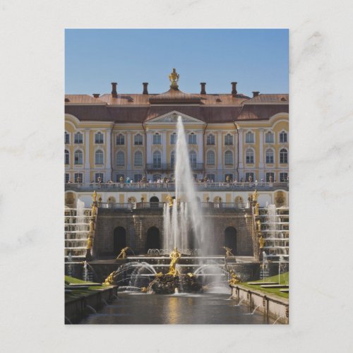 Russia Saint Petersburg Peterhof Grand Palace Postcard