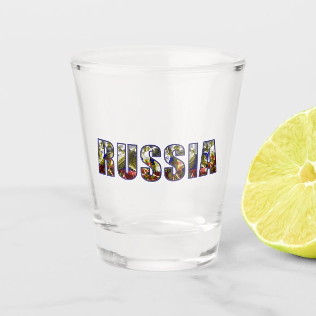 Russia Shot Glass (Front)
