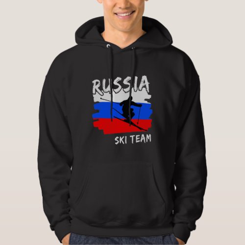 Russia Ski  Hoodie