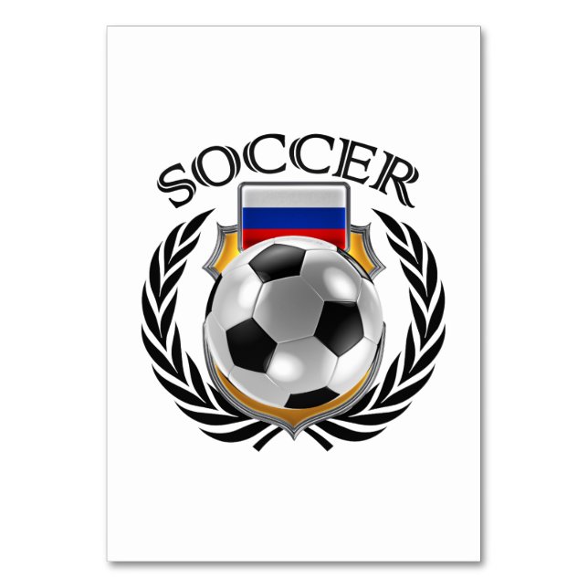 Russia Soccer 2016 Fan Gear Table Number (Back)