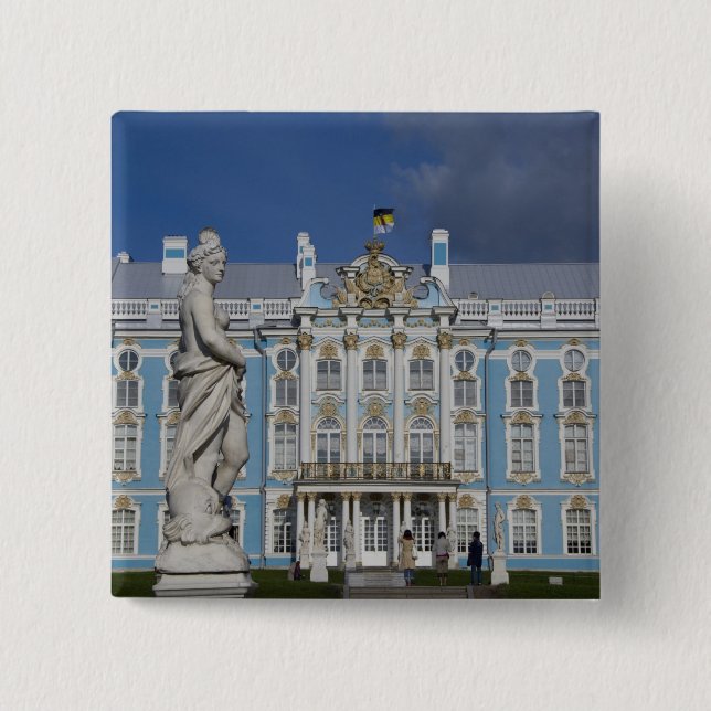 Russia, St. Petersburg, Catherine's Palace (aka 5 Pinback Button (Front)