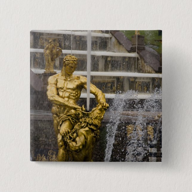 Russia, St. Petersburg, Peterhoff (aka 3 Pinback Button (Front)