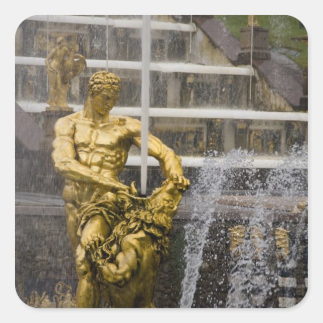 Russia, St. Petersburg, Peterhoff (aka 3 Square Sticker (Front)