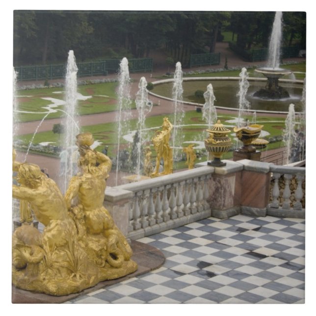 Russia, St. Petersburg, Peterhoff (aka Ceramic Tile (Front)