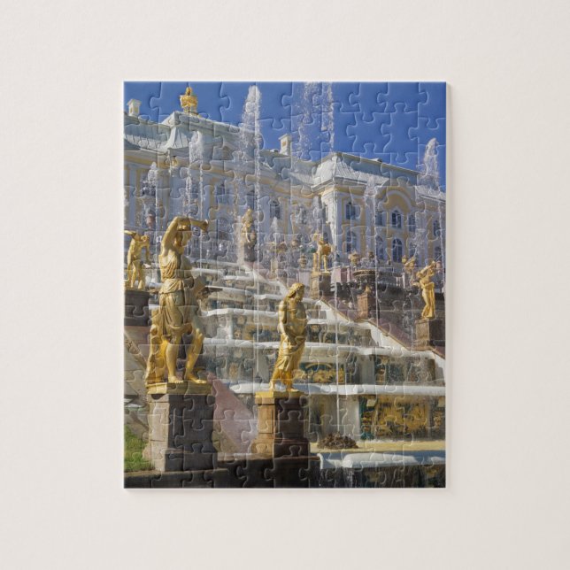 Russia, St. Petersburg, The Great Cascade, Jigsaw Puzzle (Vertical)