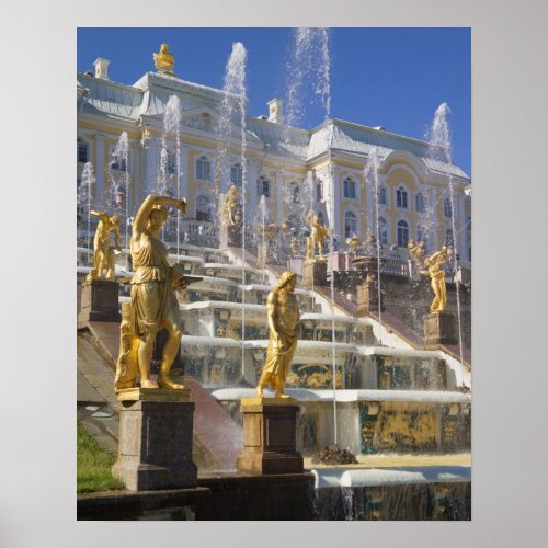 Russia St Petersburg The Great Cascade Poster