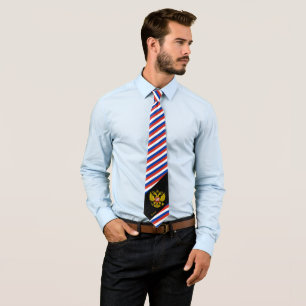 Russia Stripes Tie, business Russian Flag fashion Neck Tie
