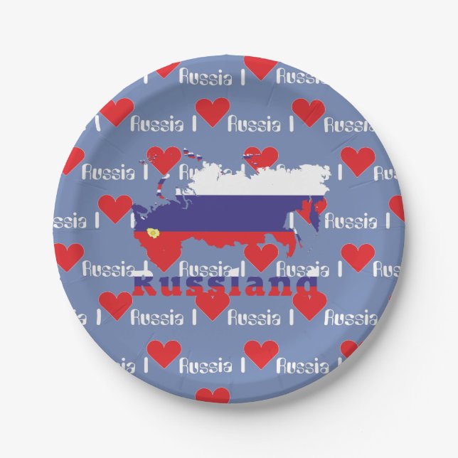 Russia Teller Paper Plates (Front)