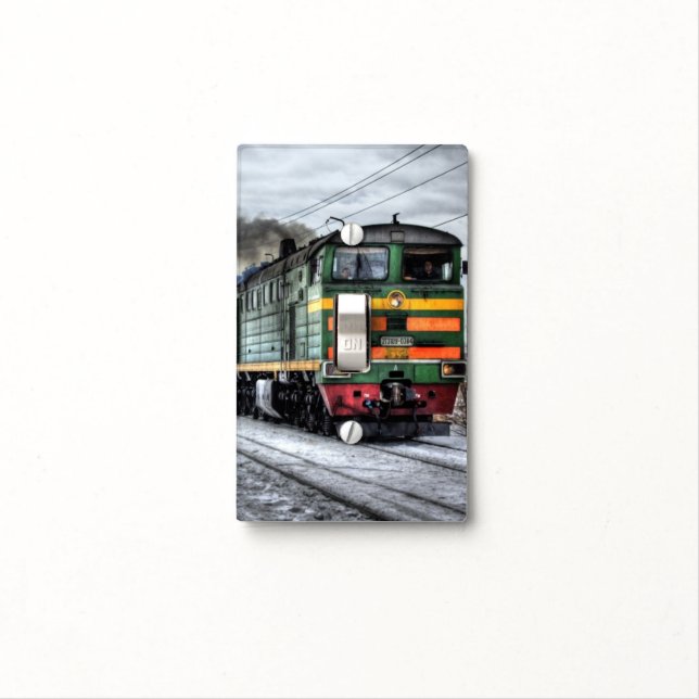 Russia Train Locomotive Light Switch Cover (In Situ)