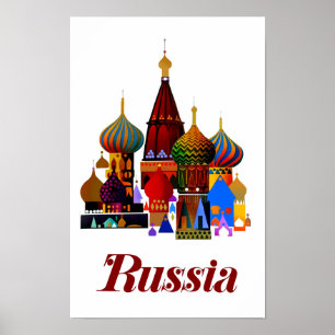 Russia travel poster