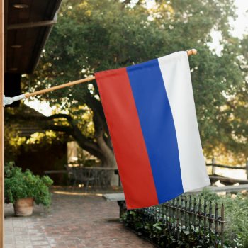 Russia Weatherproof House Flag by Jeffreyw at Zazzle