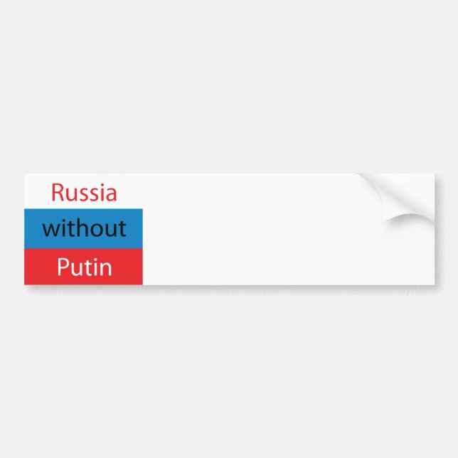 Russia without Putin Bumper Sticker (Front)