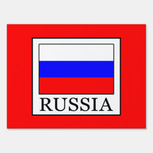 Russia Yard Sign
