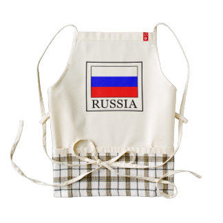 Russia Zazzle HEART Apron