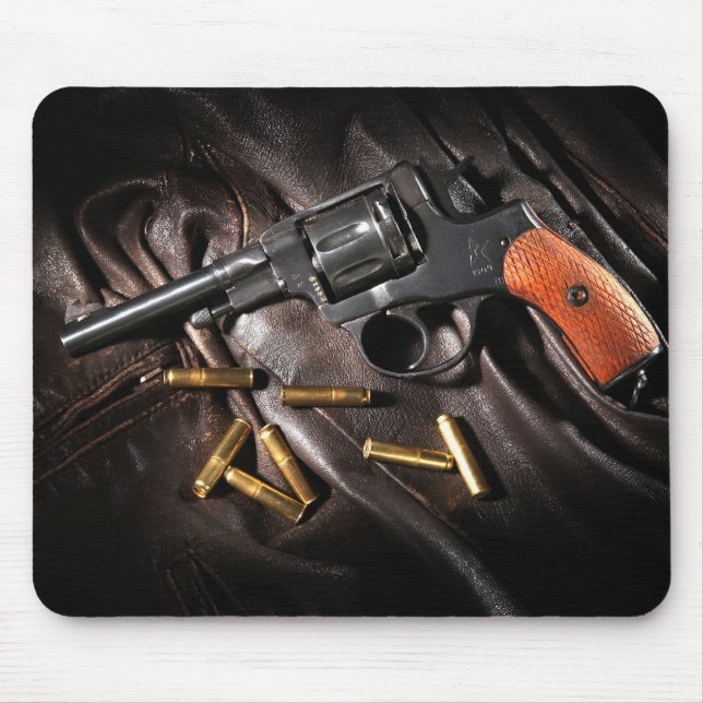 Russian 1895 Nagant Revolver Mouse Pad (Front)