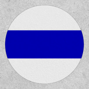 russian anti war flag ukraine blue line solidarity patch