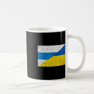 Russian Anti-war Flag Ukraine Flag Net Voyne No To Coffee Mug