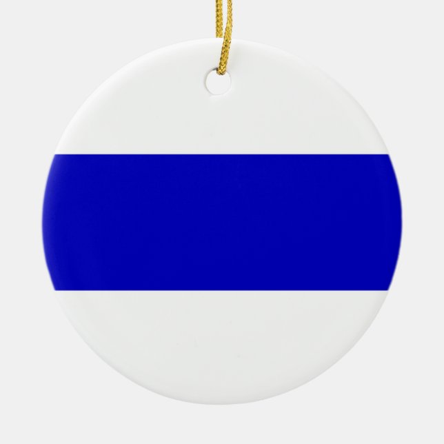 russian anti war flag ukraine invasion solidarity  ceramic ornament (Front)