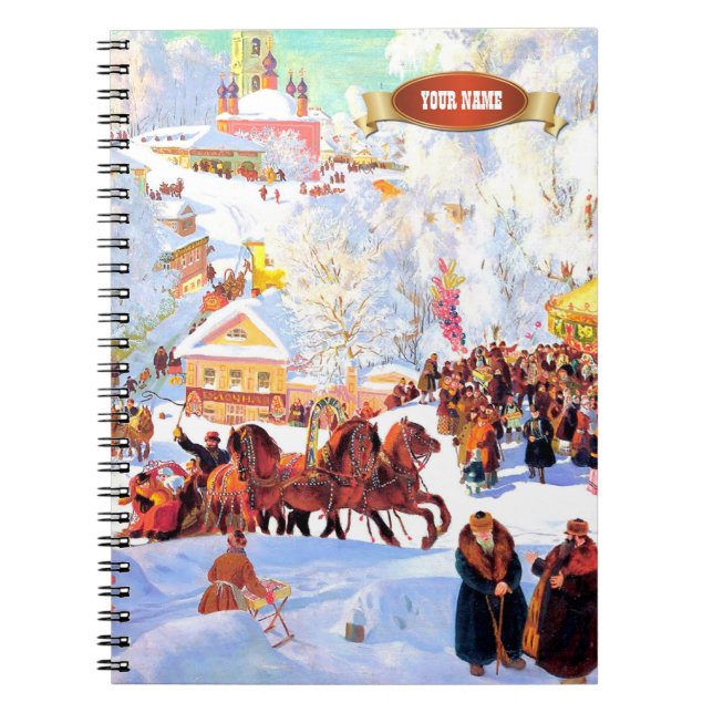 Russian Art Christmas Gift Notebooks (Front)