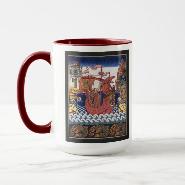 RUSSIAN ART NOVEAU MUG (Left)