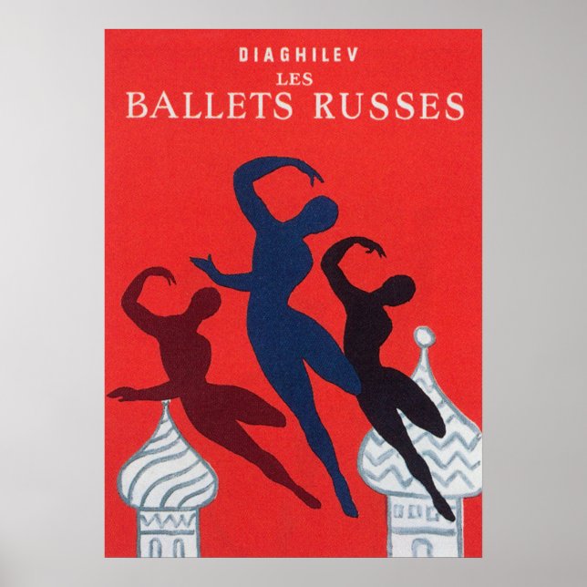 Russian Ballet Vintage Dance Poster (Front)
