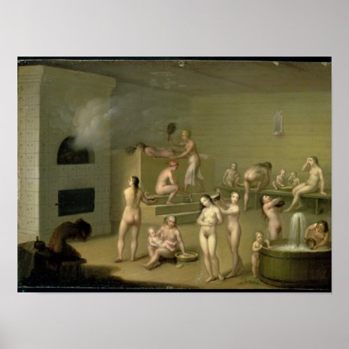 Russian Bath 1825 Poster